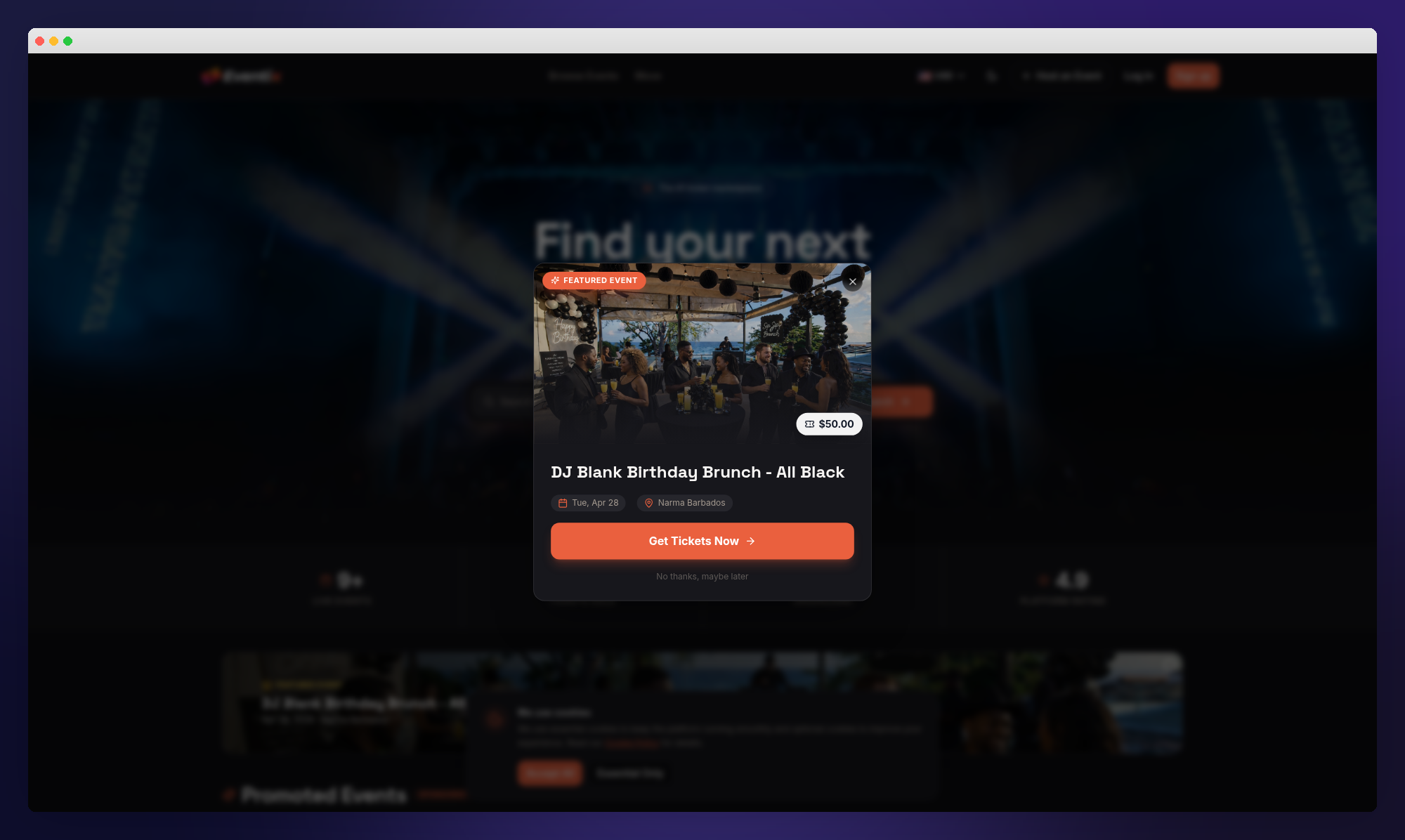 Eventix platform preview