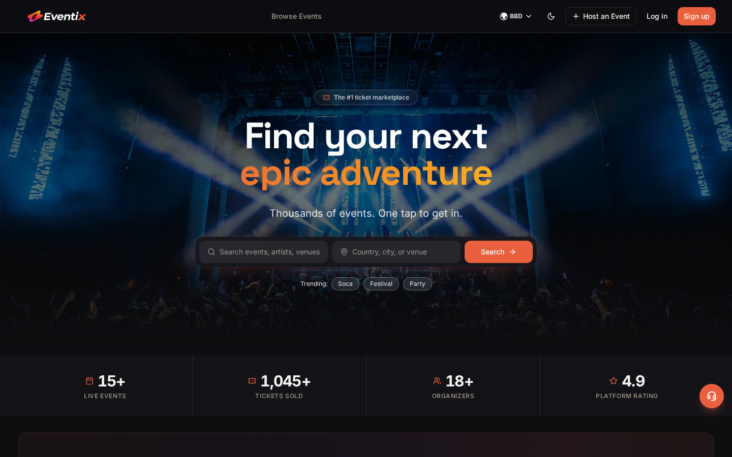 Eventix ticketing marketplace